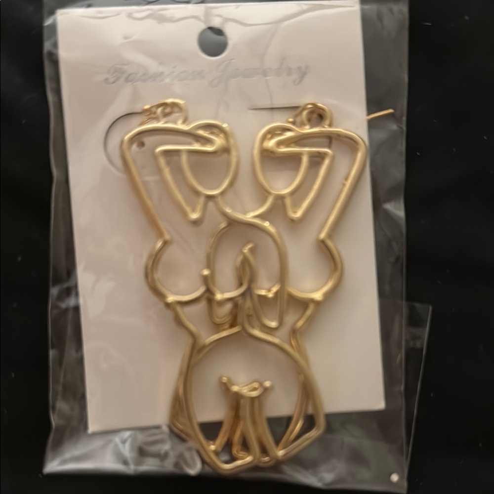 Gold Fashion Jewelry Earrings